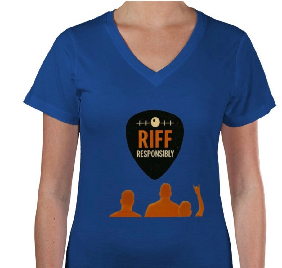 Riff Responsibly | Main Logo V Neck T-Shirt Women