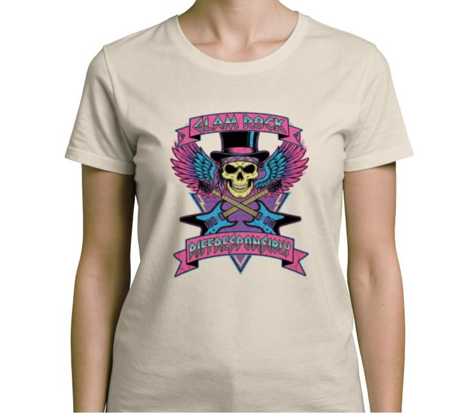 Riff Responsibly | Glam Rock T-Shirt Women