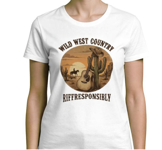 Riff Responsibly | Wild West Country Women T-Shirt