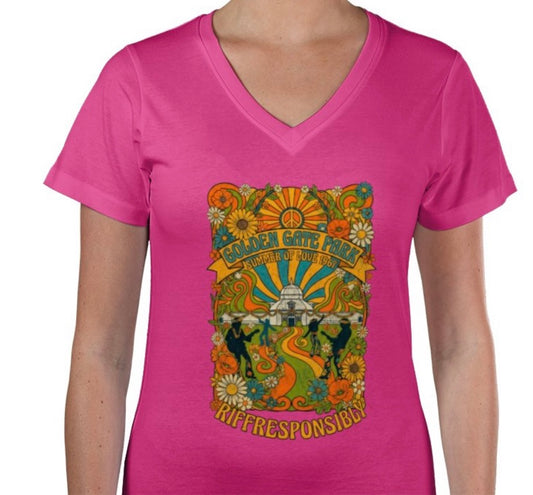 Riff Responsibly | Golden Gate Park V Neck T-Shirt Women