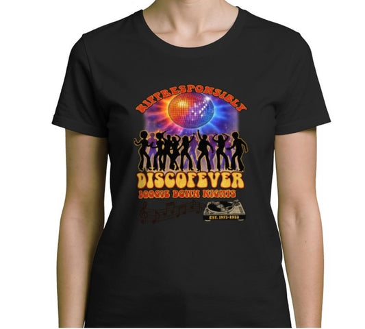 Riff Responsibly | Boogie Down Nights Women T-Shirt