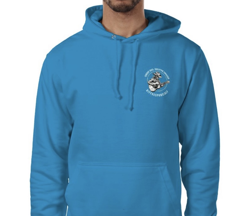 Riff Responsibly | Cowboy Soul Skeleton Swagger Hoodie