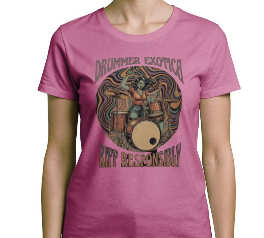 Riff Responsibly | Drummer Exotica T-Shirt Women