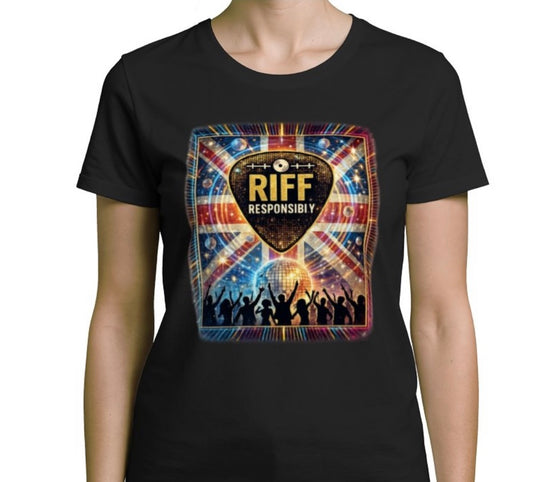 Riff Responsibly | Midnight Fever Women T-Shirt