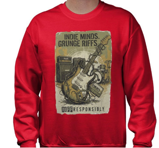 Riff Responsibly | Indie Minds Grunge Riffs Sweatshirt