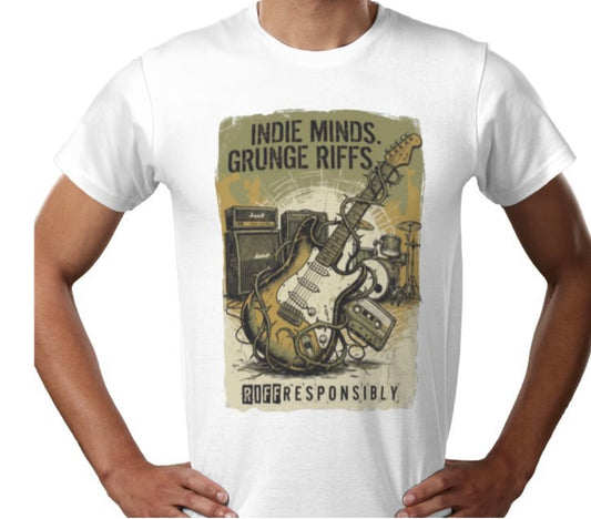 Riff Responsibly | Indie Minds Grunge Riffs T-Shirt