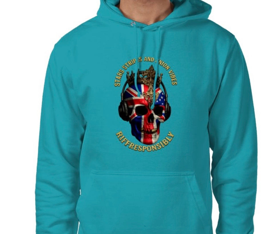 Riff Responsibly | Stars Stripes & Union Vibes Hoodie