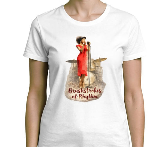 Riff Responsibly | Brushstrokes Of Rhythm T-Shirt Women