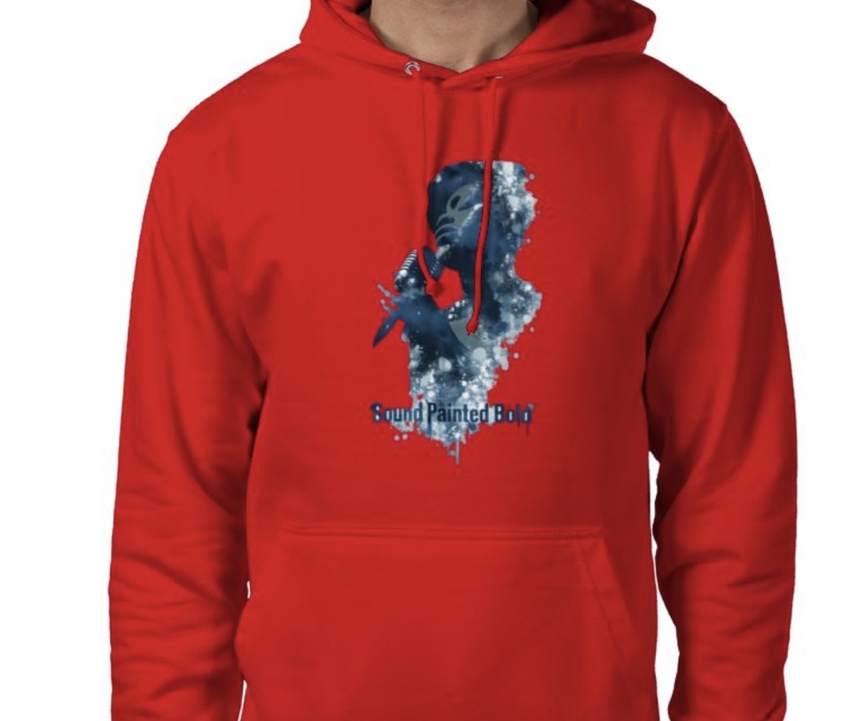 Riff Responsibly | Sound Painted Bold Hoodie