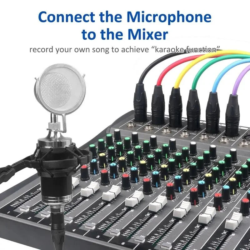 2-Pack DREMAKE Professional XLR Microphone & DMX Cable 1M-10M