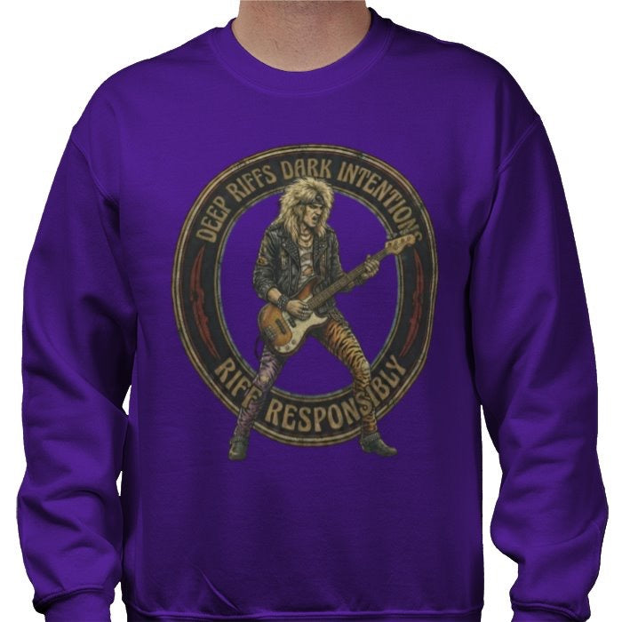 Riff Responsibly | Deep Riffs Dark Intentions Bass Sweatshirt
