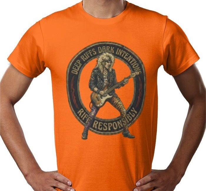 Riff Responsibly | Deep Riffs Dark Intentions Bass T-Shirt