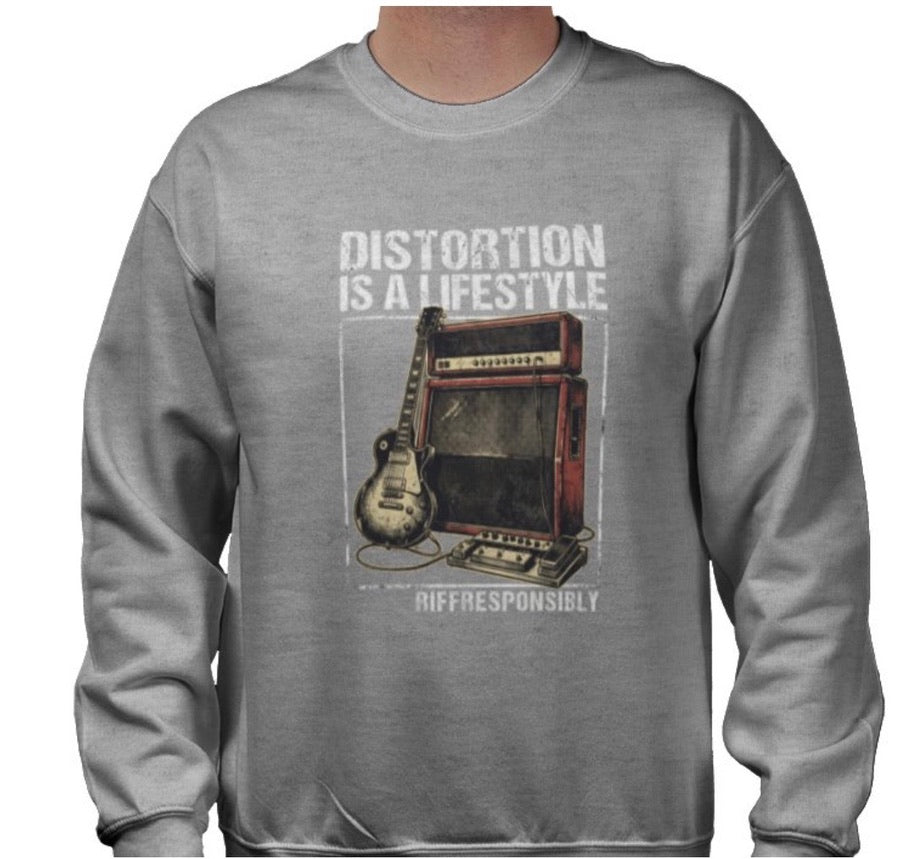 Riff Responsibly | Distortion Is A Lifestyle Sweatshirt