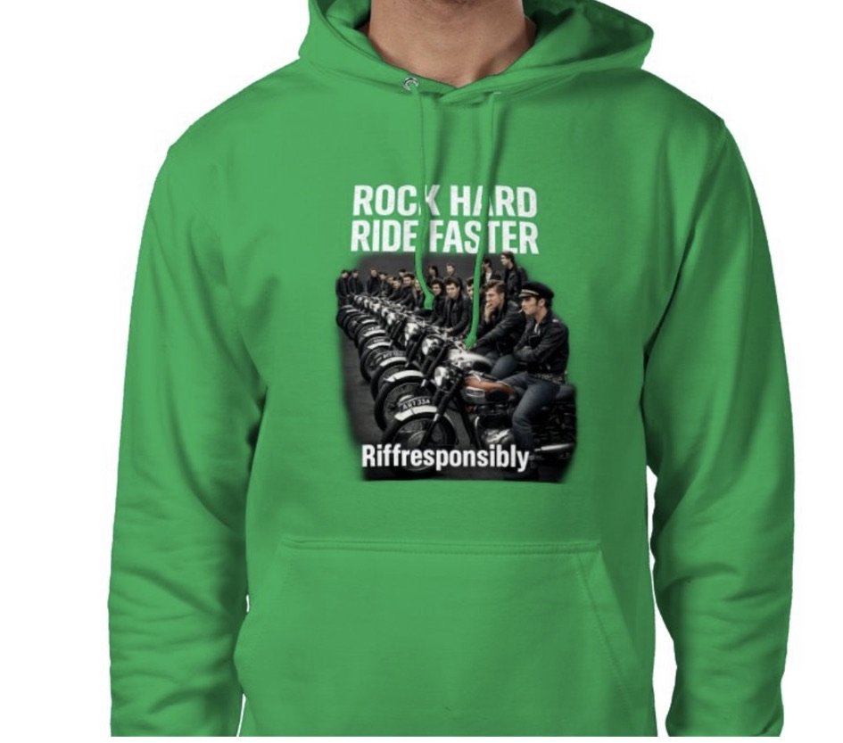 Riff Responsibly | Rock Hard Ride Faster Hoodie