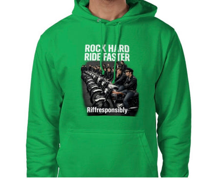 Riff Responsibly | Rock Hard Ride Faster Hoodie