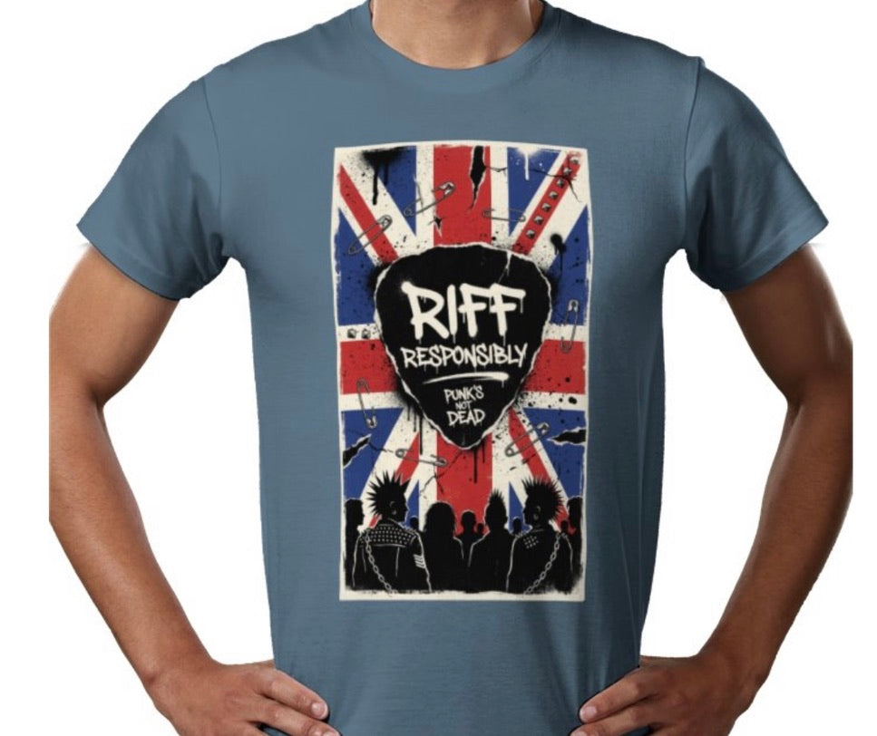 Riff Responsibly | Punk's Not Dead T-Shirt