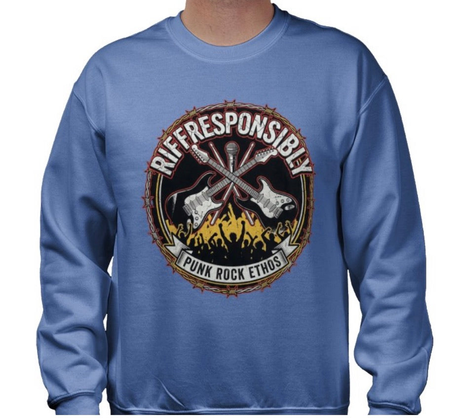 Riff Responsibly | Punk Rock Ethos Sweatshirt