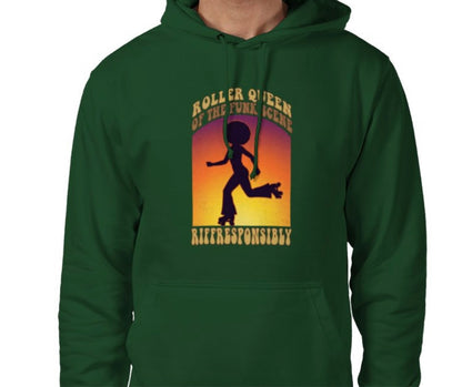 Riff Responsibly | Roller Queen Of The Funk Scene Hoodie