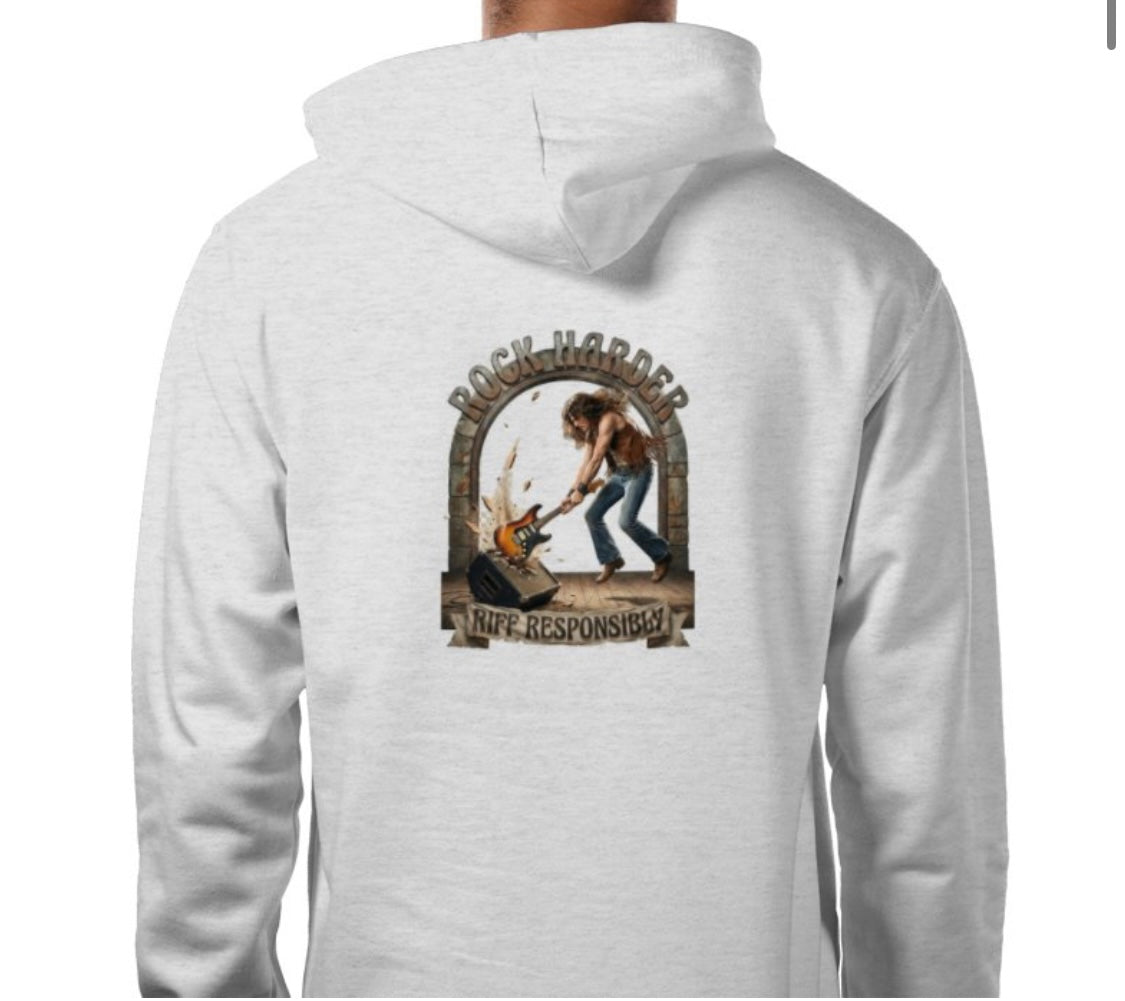 Riff Responsibly | Rock Harder Hoodie