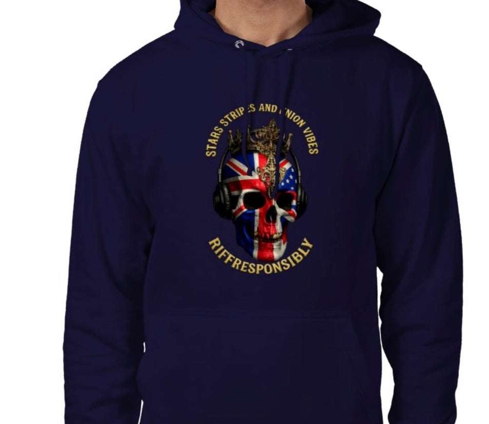 Riff Responsibly | Stars Stripes & Union Vibes Hoodie