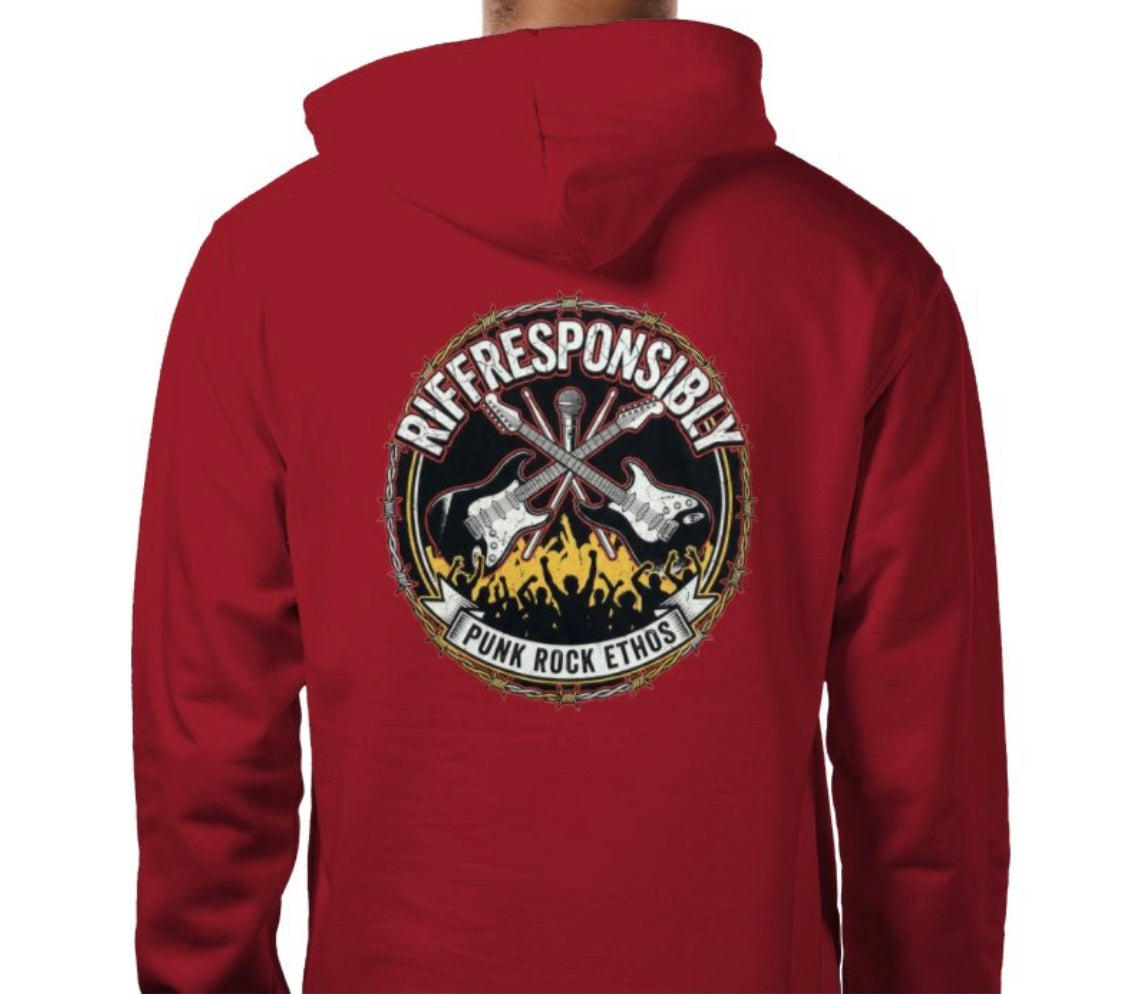 Riff Responsibly | Punk Rock Ethos Hoodie