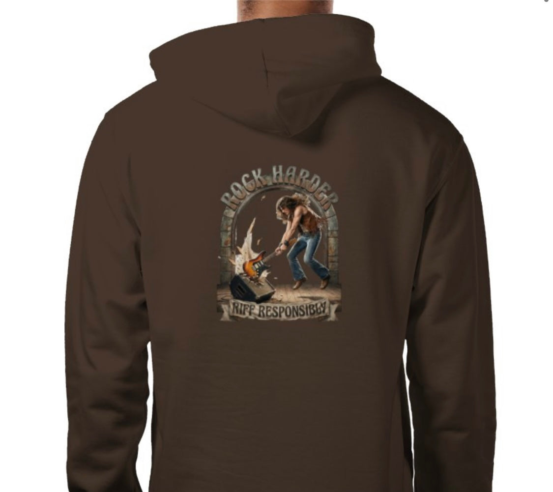 Riff Responsibly | Rock Harder Hoodie