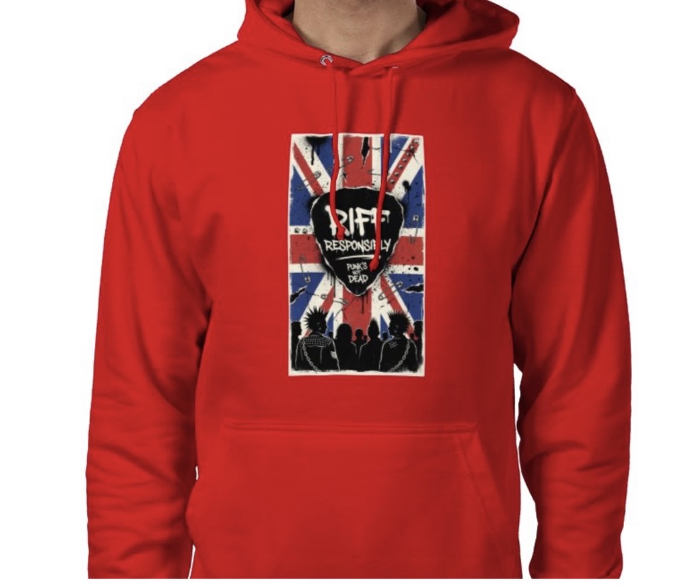 Riff Responsibly | Punk's Not Dead Hoodie