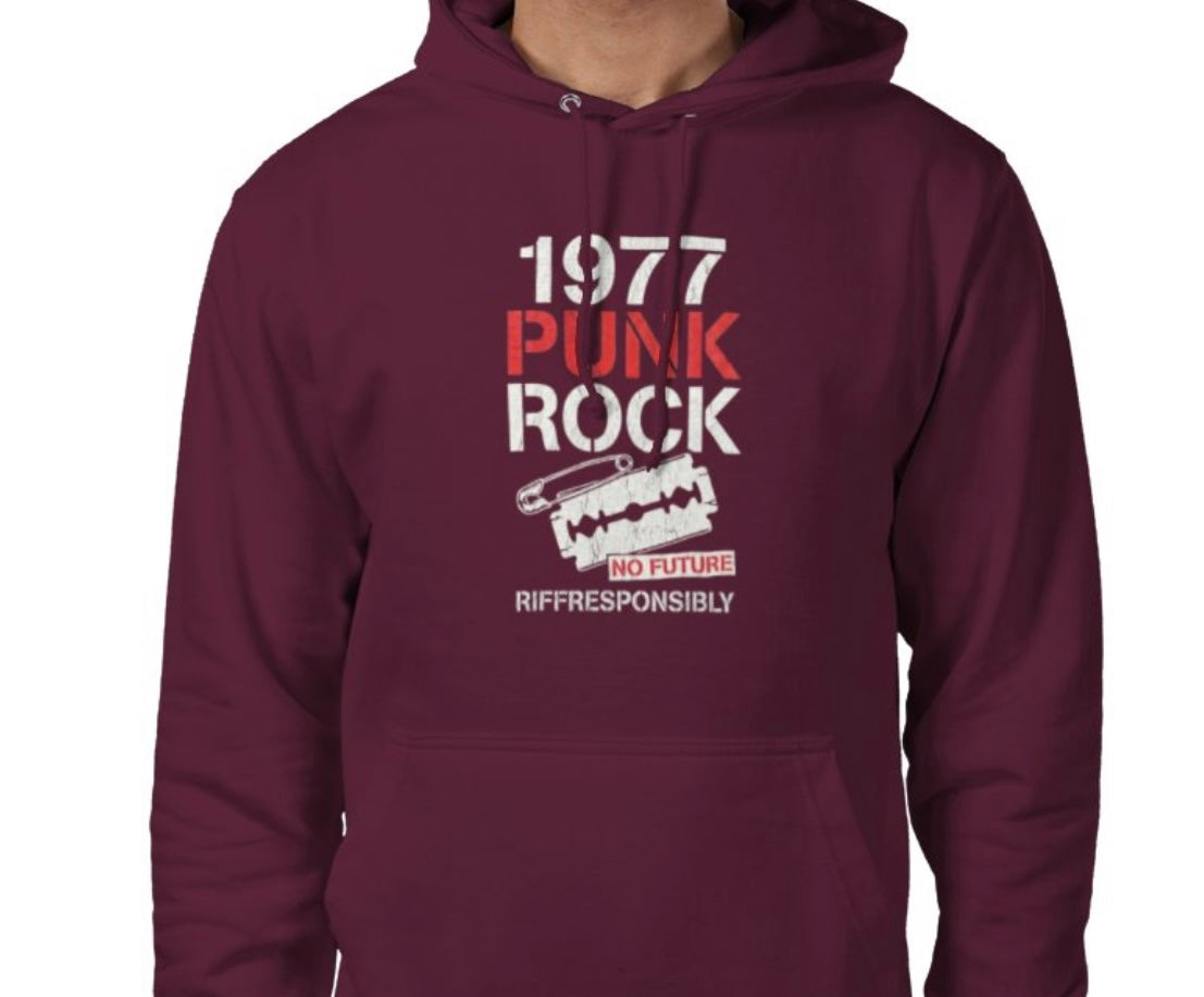 Riff Responsibly | 1977 Punk Rock Hoodie