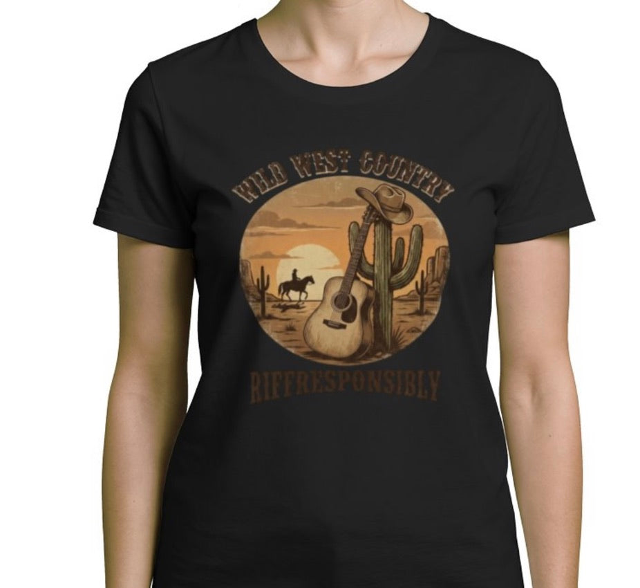 Riff Responsibly | Wild West Country Women T-Shirt