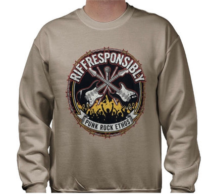 Riff Responsibly | Punk Rock Ethos Sweatshirt
