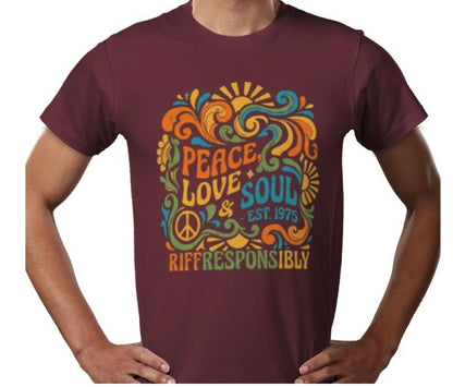 Riff Responsibly | Peace, Love & Soul T-Shirt