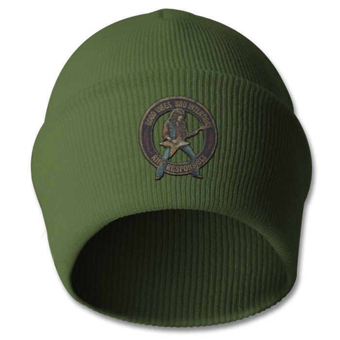 Riff Responsibly | Good Vibes Bad Intentions Premium Beanie