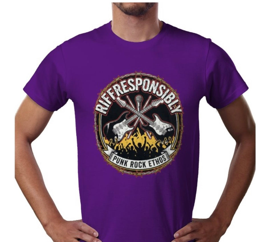 Riff Responsibly | Punk Rock Ethos T-Shirt