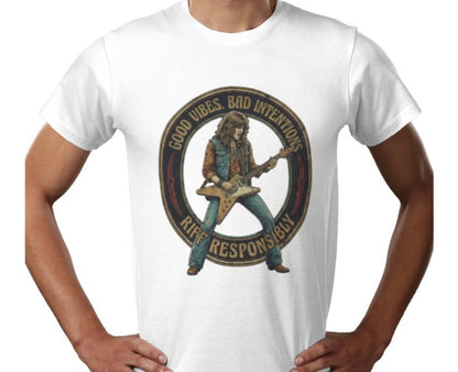 Riff Responsibly | Good Vibes Bad Intentions T-Shirt