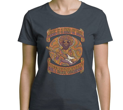 Riff Responsibly | Music Is A Kind Of High T-Shirt Women