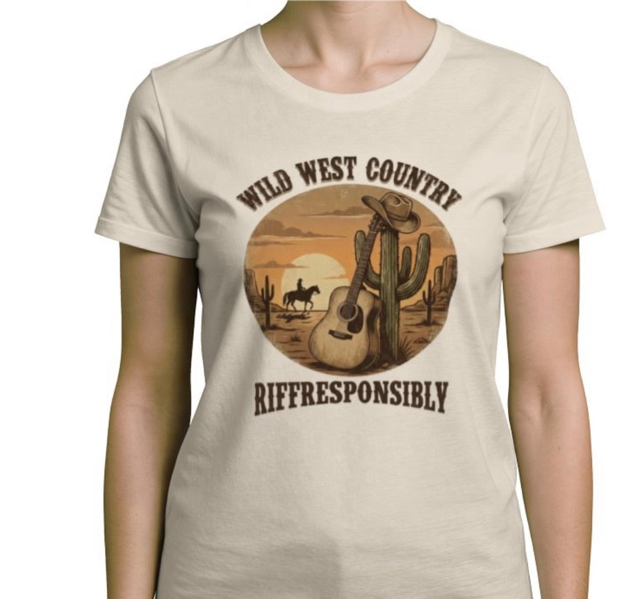Riff Responsibly | Wild West Country Women T-Shirt