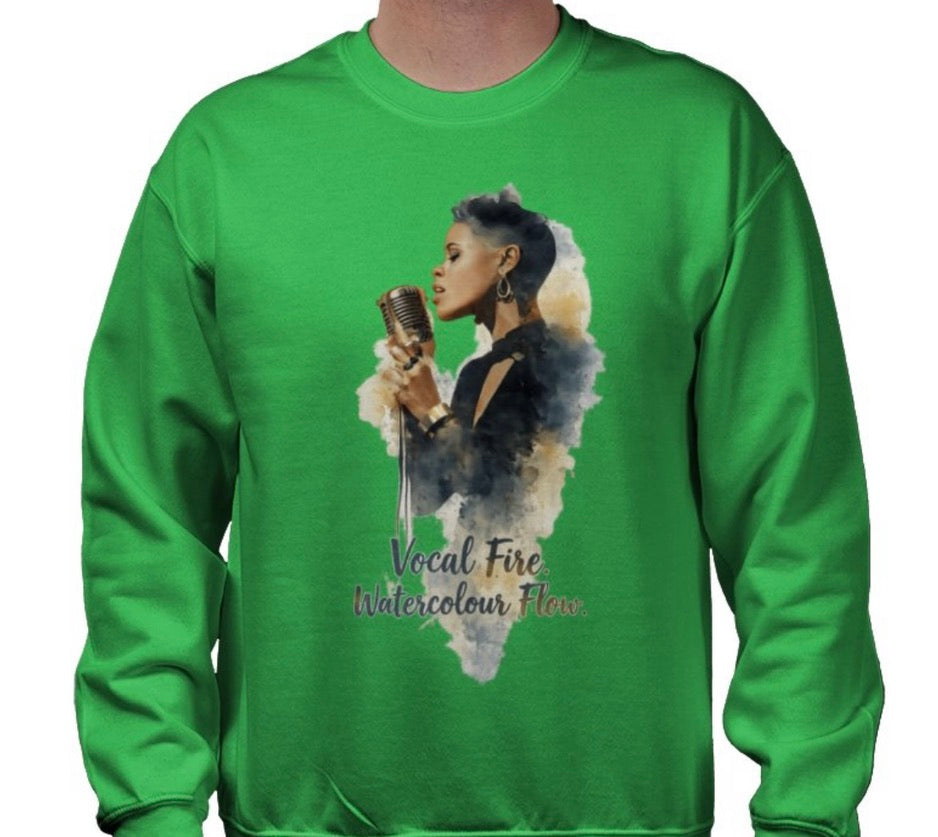 Riff Responsibly | Vocal Fire Watercolour Flow Sweatshirt