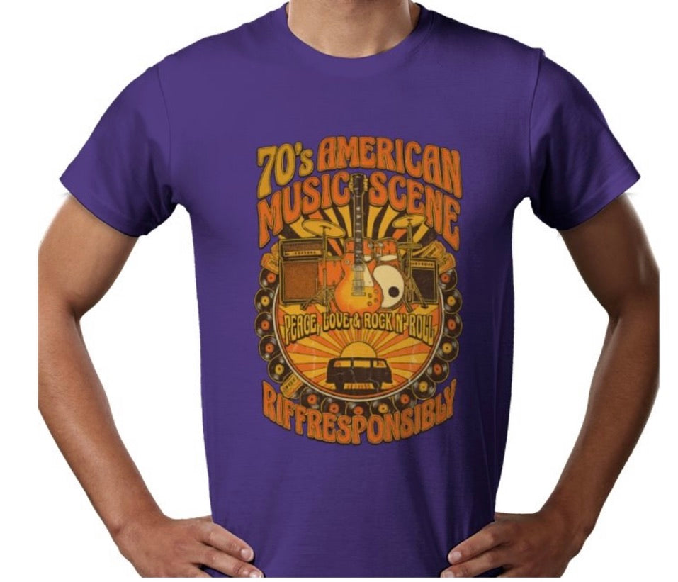 Riff Responsibly | 70's Americana T-Shirt