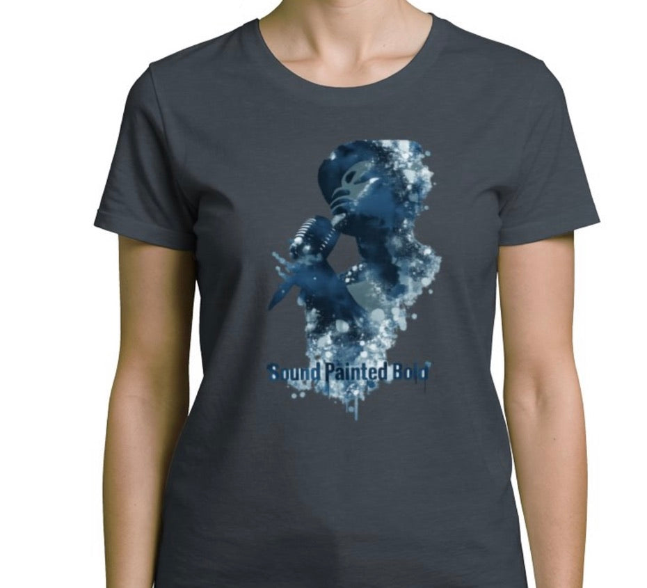 Riff Responsibly | Sound Painted Bold Women T-Shirt