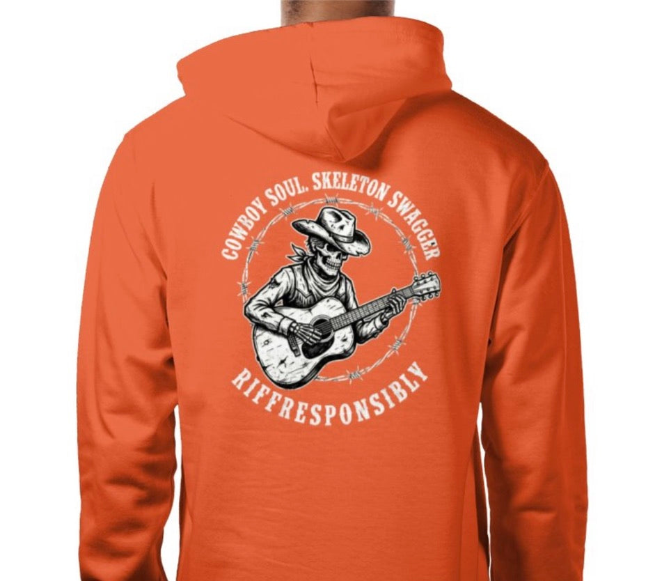 Riff Responsibly | Cowboy Soul Skeleton Swagger Hoodie