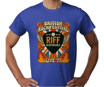 Riff Responsibly | British Rock Festival T-Shirt