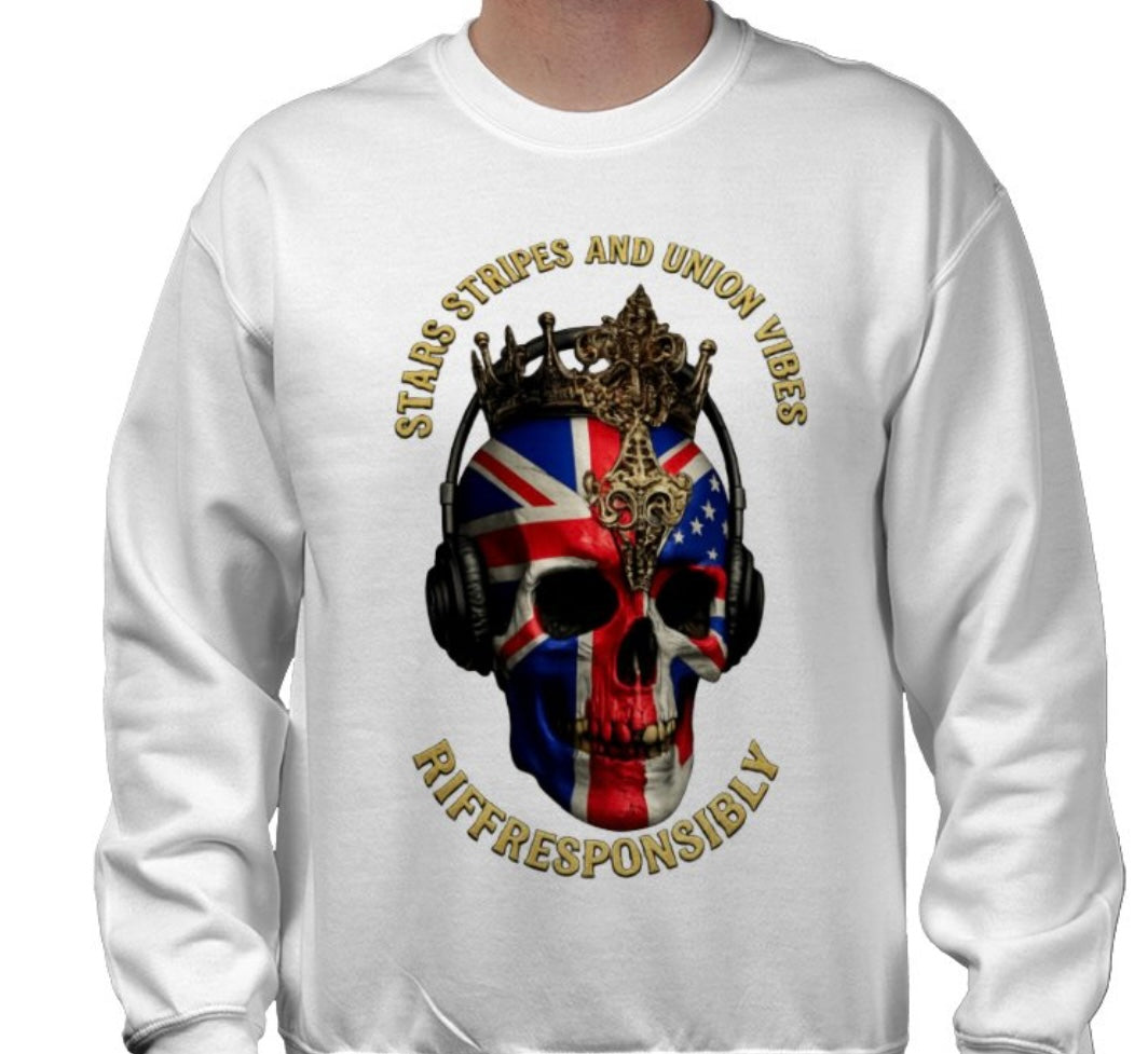 Riff Responsibly | Stars Stripes & Union Vibes Sweatshirt