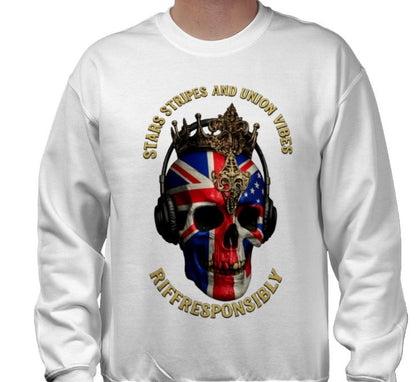 Riff Responsibly | Stars Stripes & Union Vibes Sweatshirt
