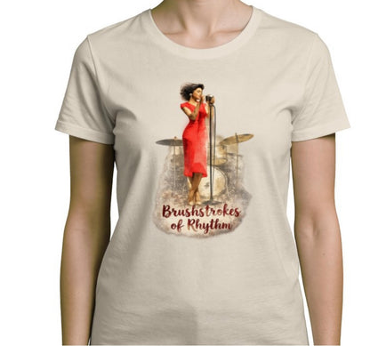 Riff Responsibly | Brushstrokes Of Rhythm T-Shirt Women