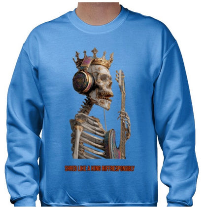 Riff Responsibly | Shred Like A King Sweatshirt