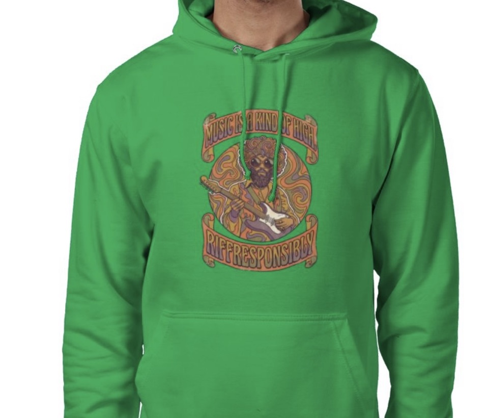 Riff Responsibly | Music Is A Kind Of High Hoodie