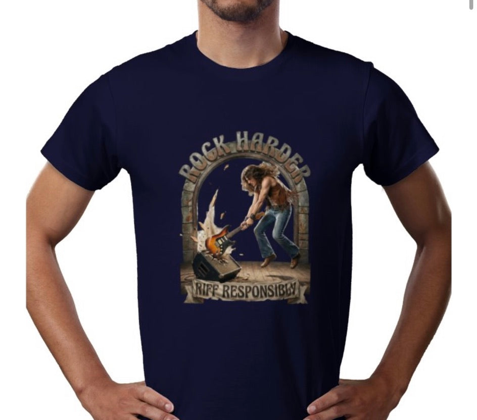 Riff Responsibly | Rock Harder T-Shirt