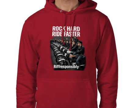 Riff Responsibly | Rock Hard Ride Faster Hoodie