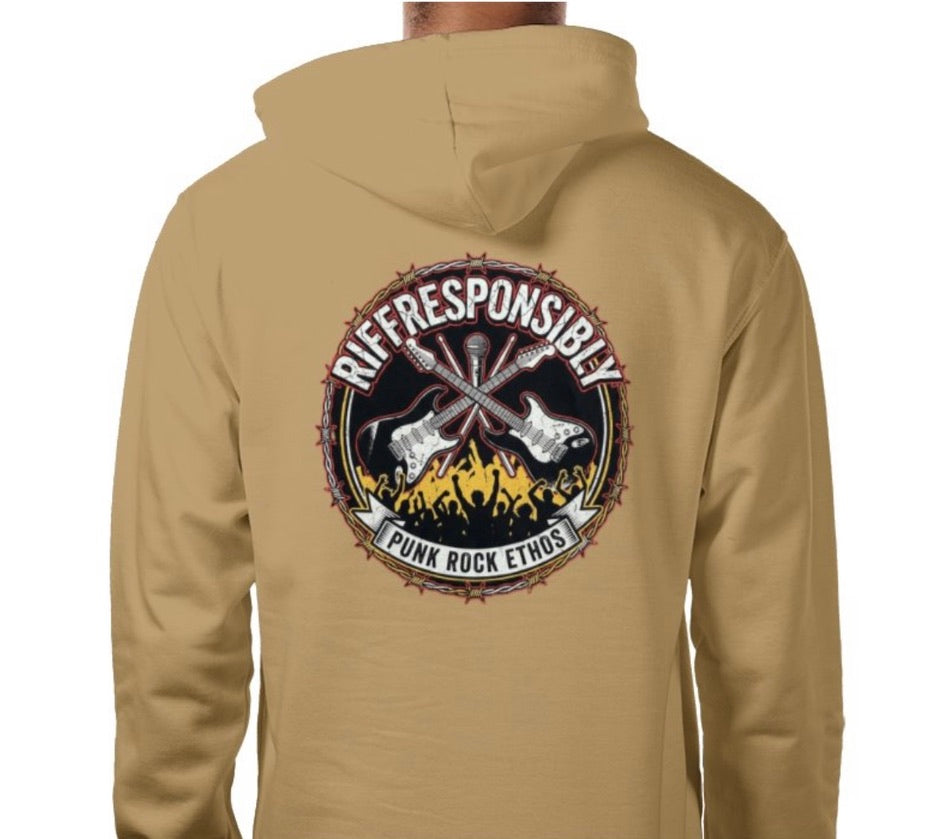 Riff Responsibly | Punk Rock Ethos Hoodie