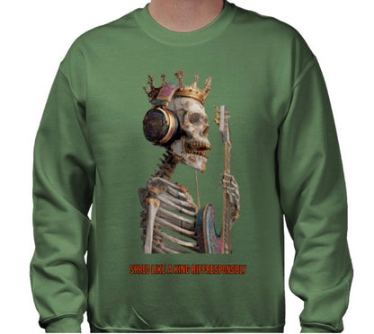 Riff Responsibly | Shred Like A King Sweatshirt